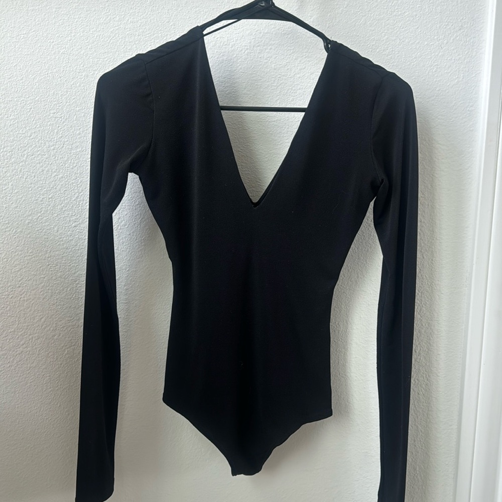 Black body suit by Alice and Olivia